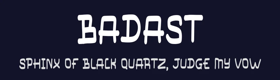 Badast by MJType (Muhamad Junaid) www.mjtype.com — Script Handwritten Font — thumbnail 2