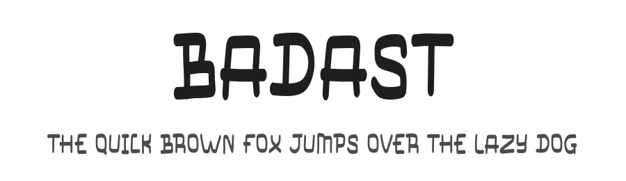 Badast by MJType (Muhamad Junaid) www.mjtype.com — Script Handwritten Font