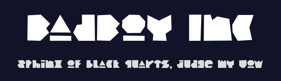 BadBoy Inc by Sahirul Iman, Semarang, alexatype — Display Font — thumbnail 2