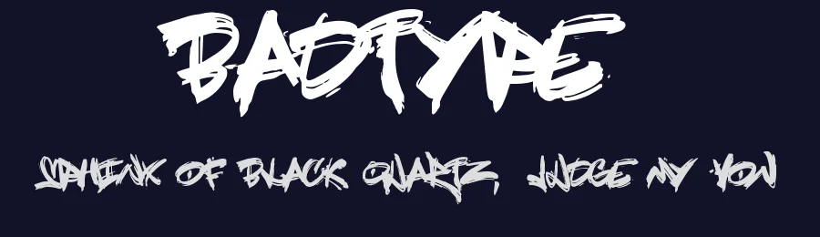 BadType — Script Handwritten Font — thumbnail 2