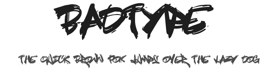 BadType — Script Handwritten Font