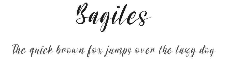 Bagiles by Forberas — Script Handwritten Font