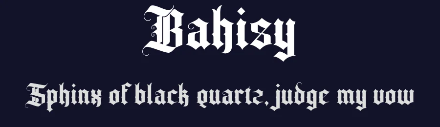 Bahisy by Virgiawan listanto — Display Font — thumbnail 2