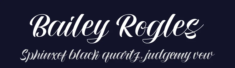 Bailey Rogles by RCKY Studio — Script Handwritten Font — thumbnail 2