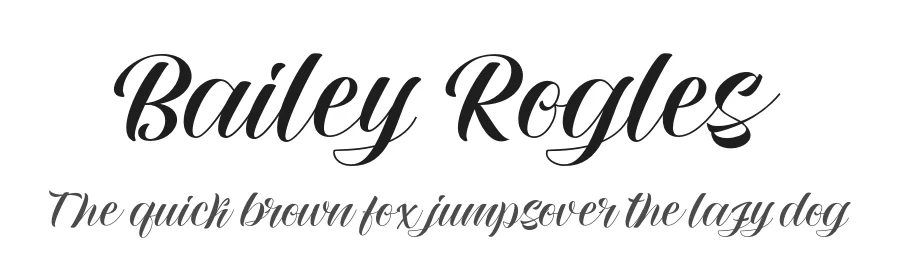 Bailey Rogles by RCKY Studio — Script Handwritten Font