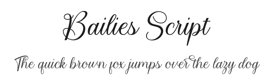 Bailies Script by Khaidir — Script Handwritten Font