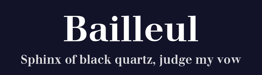 Bailleul — Serif Font — thumbnail 2