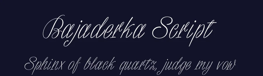Bajaderka Script by Beata Kurek — Script Handwritten Font — thumbnail 2