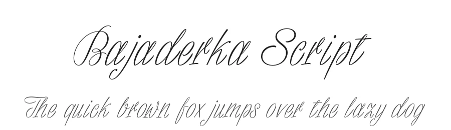Bajaderka Script by Beata Kurek — Script Handwritten Font