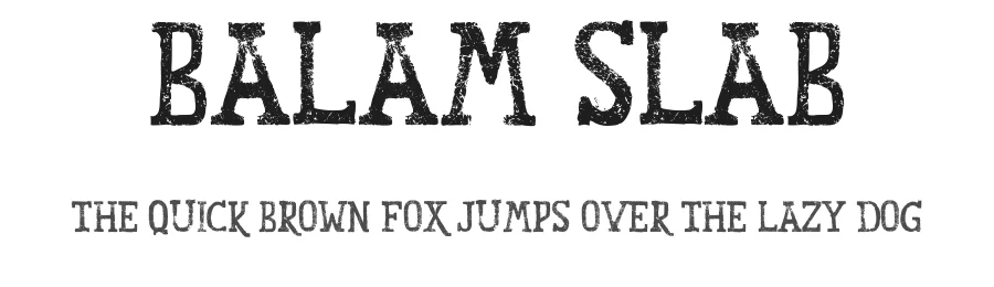Balam Slab — Slab Serif Font