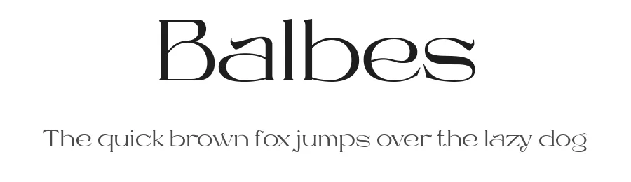 Balbes by Ekayasa — Serif Font