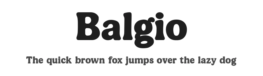 Balgio by Muhammad Asroful Umam — Sans Serif Font