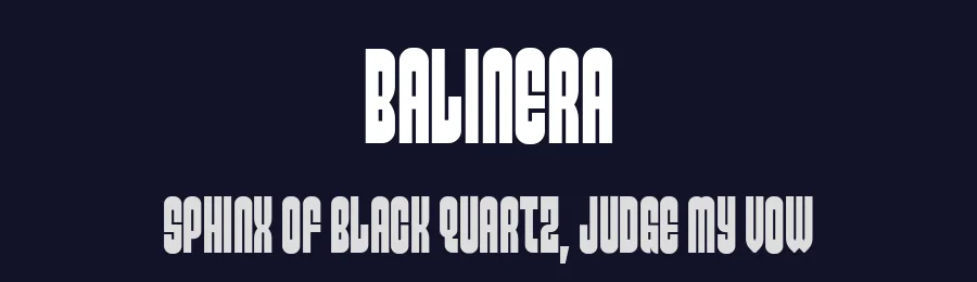 Balinera by Andres Moreno | NimaType — Sans Serif Font — thumbnail 2