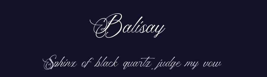 Balisay by Muhamad Yusron  Billah — Script Handwritten Font — thumbnail 2