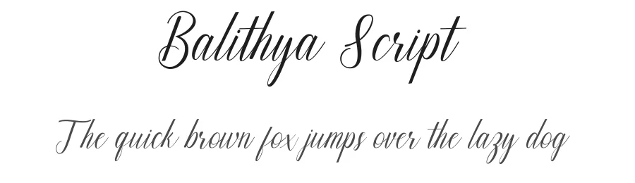 Balithya Script by Josstype — Script Handwritten Font