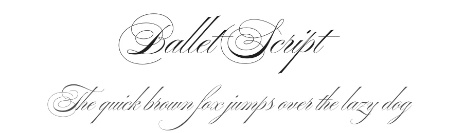 Ballet Script by Maximiliano R. Sproviero — Script Handwritten Font