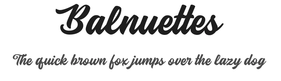 Balnuettes by Dida Ahluddin — Script Handwritten Font