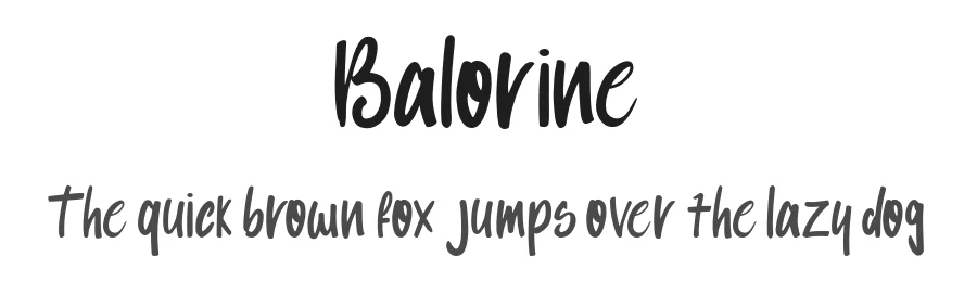 Balorine by Maulana Rifky Yudhira — Script Handwritten Font