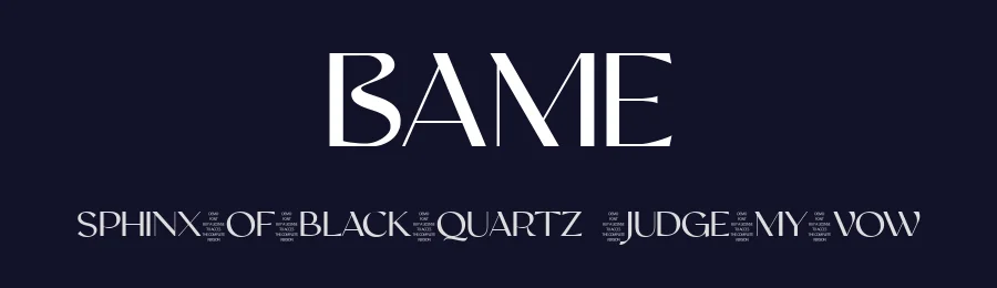 Bame by Typebae — Display Font — thumbnail 2