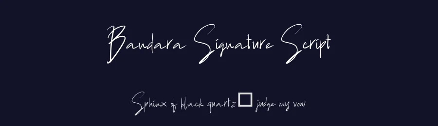 Bandara Signature Script — Script Handwritten Font — thumbnail 2