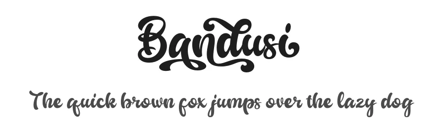 Bandusi by Lettersweet — Script Handwritten Font