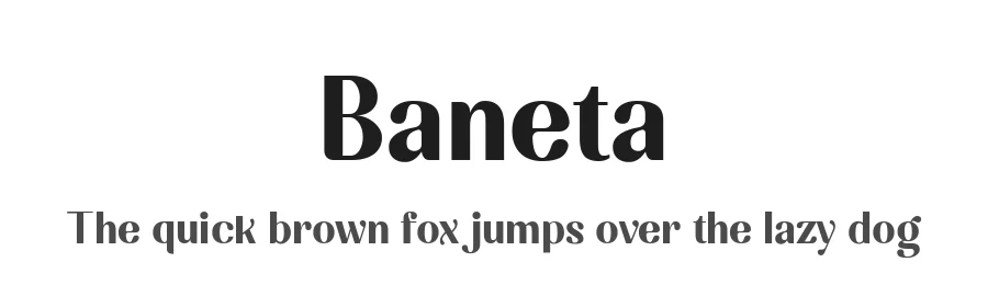 Baneta by Abdul Artega — Sans Serif Font