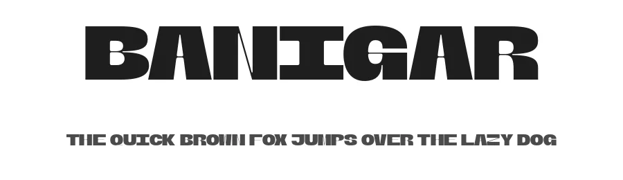 Banigar by Azzam Ridhamalik — Display Font