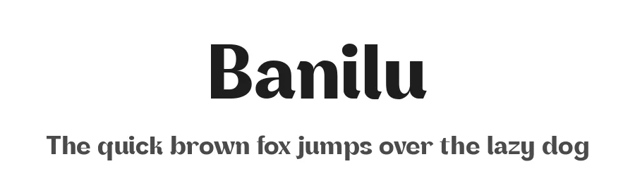 Banilu by Abdul Artega — Sans Serif Font