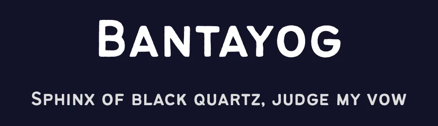 Bantayog by John David Maza — Sans Serif Font — thumbnail 2