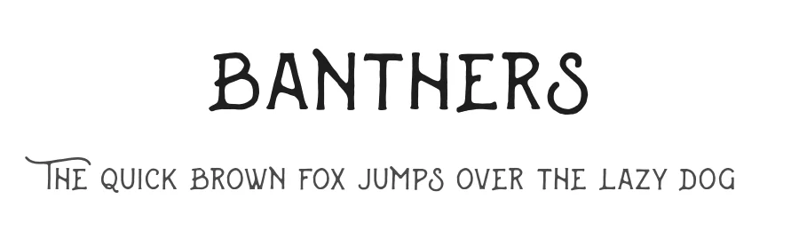 Banthers by Agga Swistblnk — Script Handwritten Font