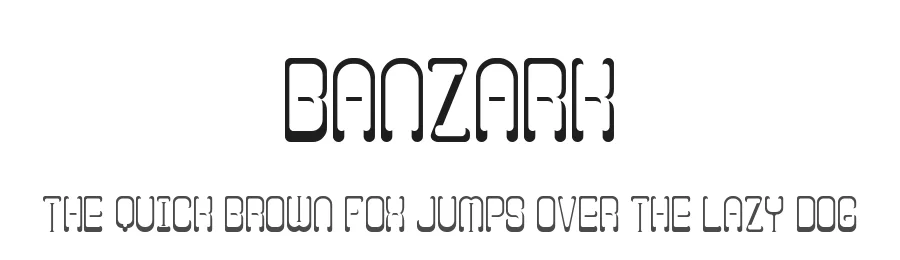 Banzark by Naashir Mubarok — Display Font