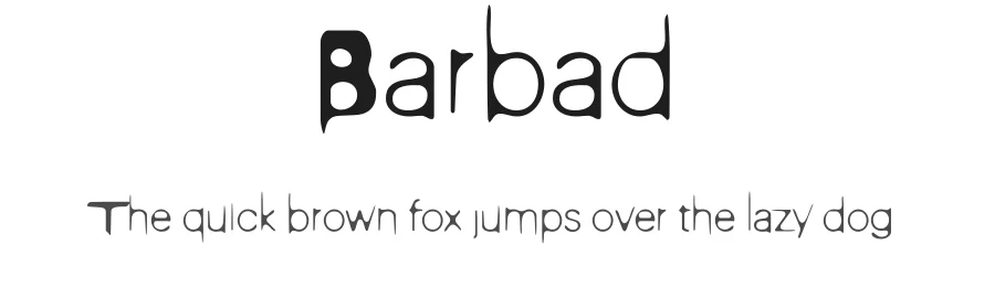 Barbad by Shahab Siavash — Display Font