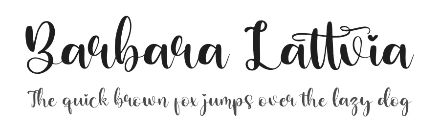 Barbara Lattvia by Perspectype Studio — Script Handwritten Font