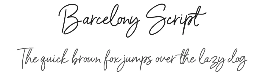 Barcelony Script by Rian Rahardi — Script Handwritten Font