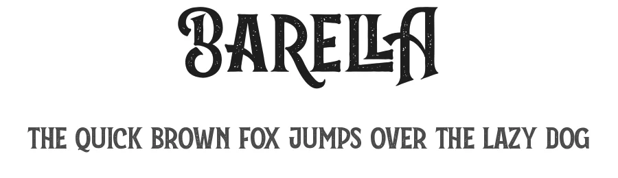 Barella — Display Font