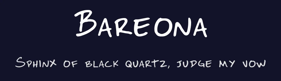 Bareona by Victor Zanin dos Santos de Oliveira — Script Handwritten Font — thumbnail 2