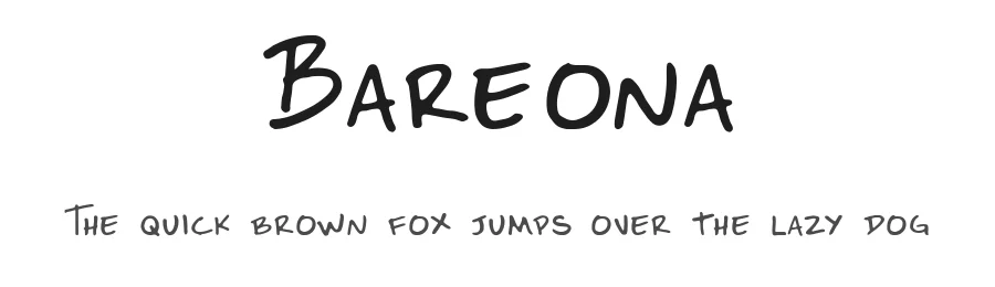 Bareona by Victor Zanin dos Santos de Oliveira — Script Handwritten Font