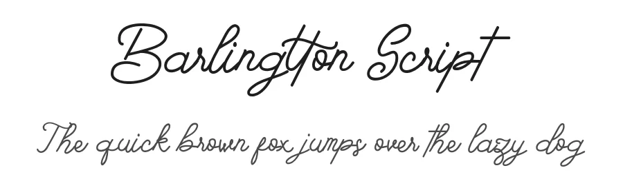 Barlingtton Script by Krisna Teja — Script Handwritten Font