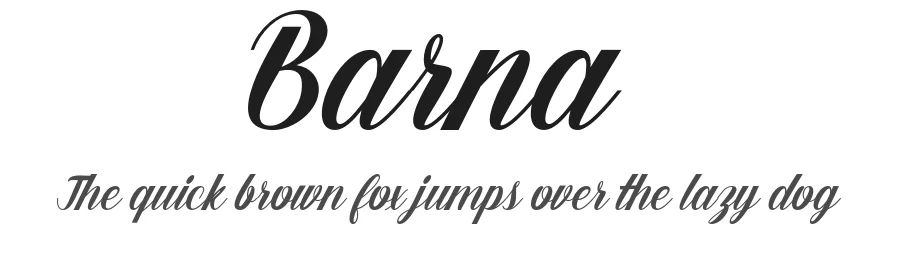 Barna by Gian Studio — Script Handwritten Font