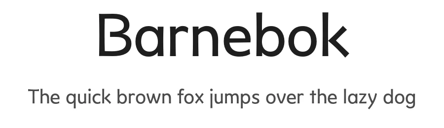 Barnebok by George Triantafyllakos โ Sans Serif Font
