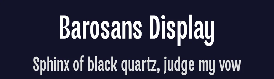 Barosans Display by By Yukita Creative — Sans Serif Font — thumbnail 2