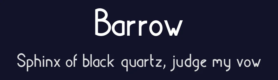 Barrow — Sans Serif Font — thumbnail 2