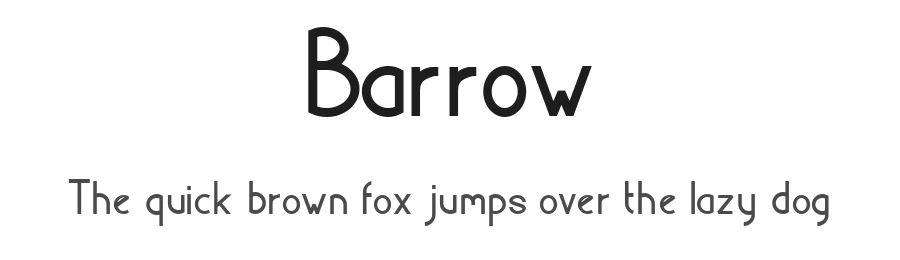 Barrow — Sans Serif Font