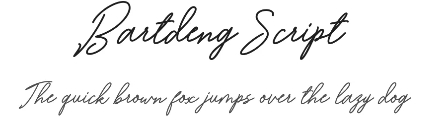 Bartdeng Script by masterpiece — Script Handwritten Font