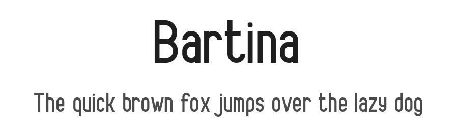 Bartina by Dimitri Antonov — Sans Serif Font