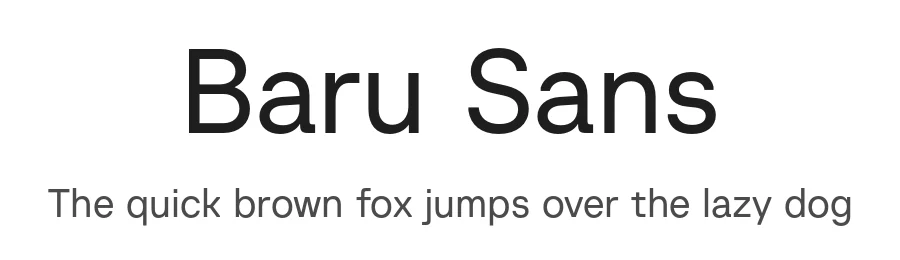 Baru Sans by Amal Yusuf β Sans Serif Font