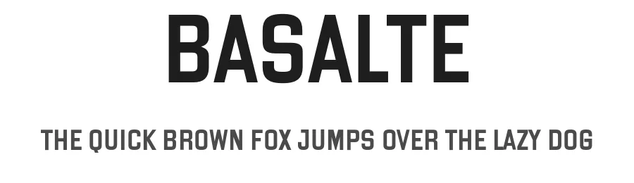 Basalte by Ange Degheest & Benjamin Gomez & Eugénie Bidaut — Sans Serif Font