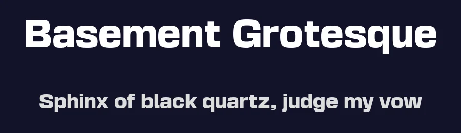 Basement Grotesque by Andrés Briganti — Sans Serif Font — thumbnail 2