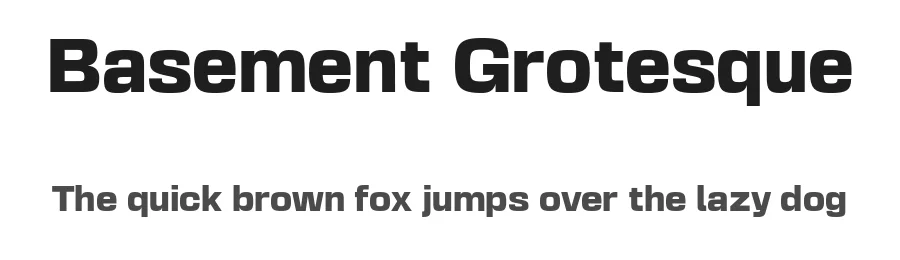 Basement Grotesque by Andrés Briganti — Sans Serif Font