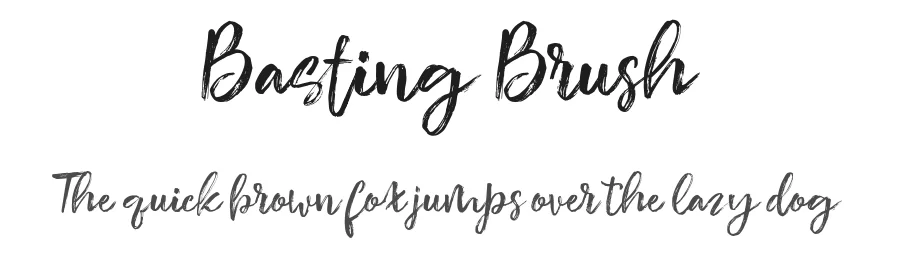 Basting Brush by Stripes Studio — Script Handwritten Font